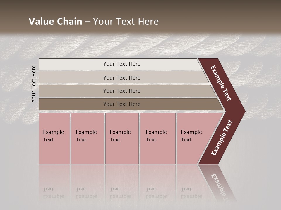 Striped Hemp Backdrop PowerPoint Template