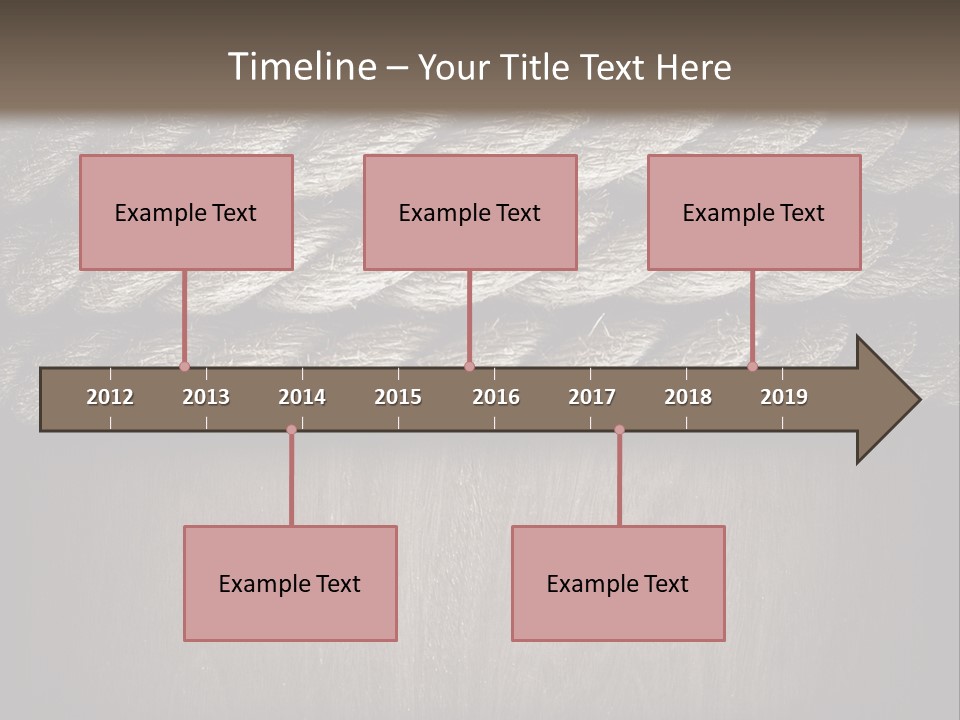 Striped Hemp Backdrop PowerPoint Template