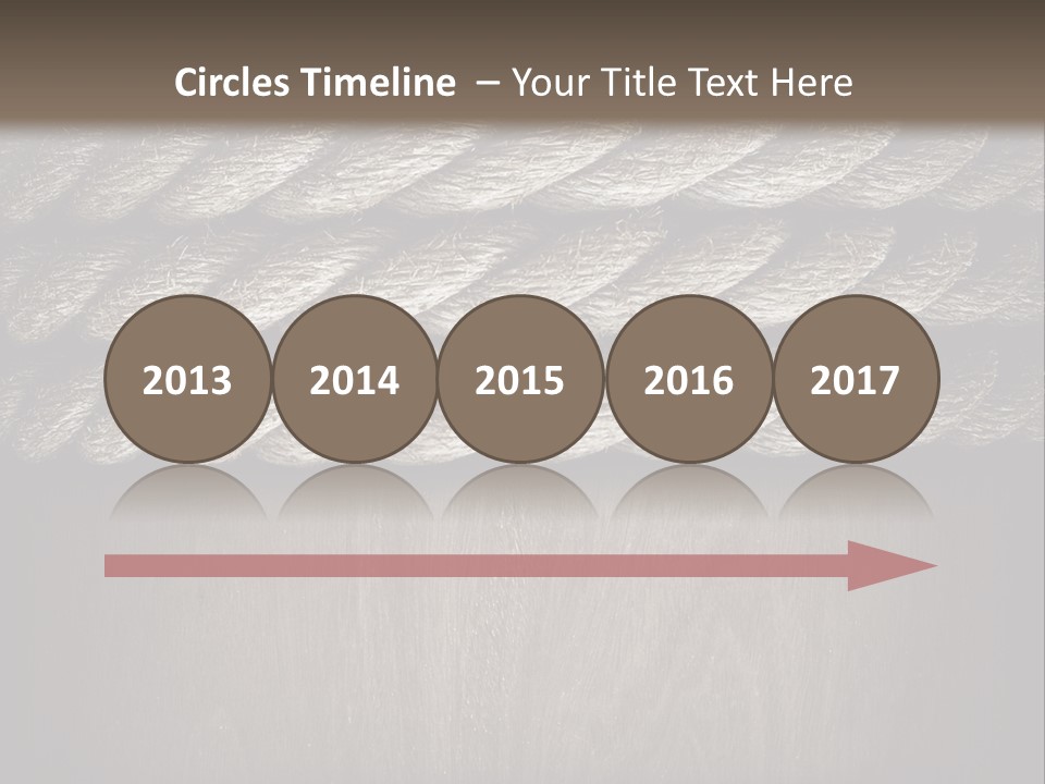 Striped Hemp Backdrop PowerPoint Template