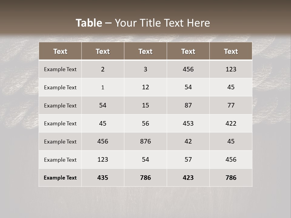 Striped Hemp Backdrop PowerPoint Template