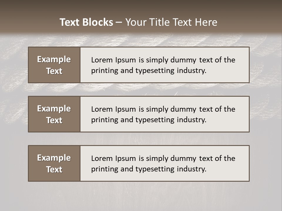 Striped Hemp Backdrop PowerPoint Template