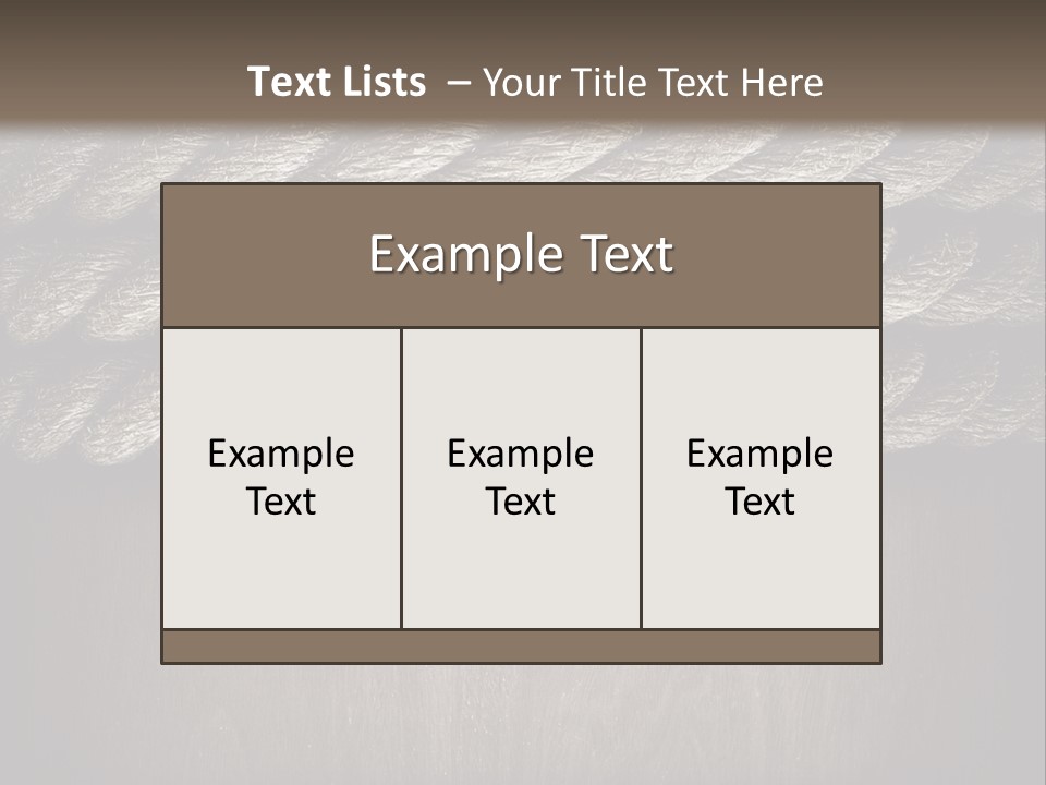 Striped Hemp Backdrop PowerPoint Template