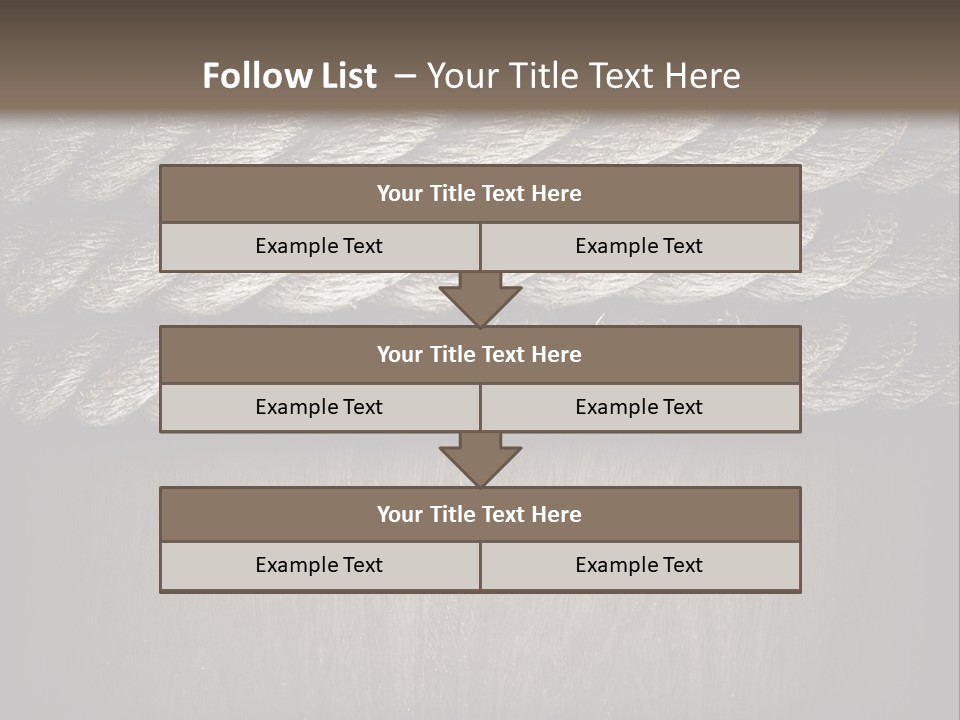 Striped Hemp Backdrop PowerPoint Template