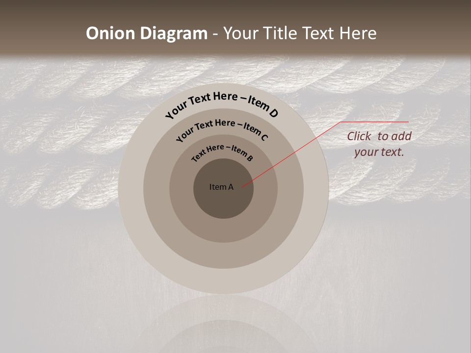 Striped Hemp Backdrop PowerPoint Template