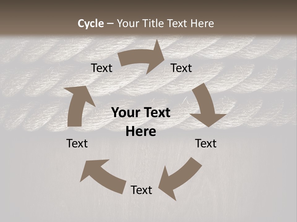 Striped Hemp Backdrop PowerPoint Template