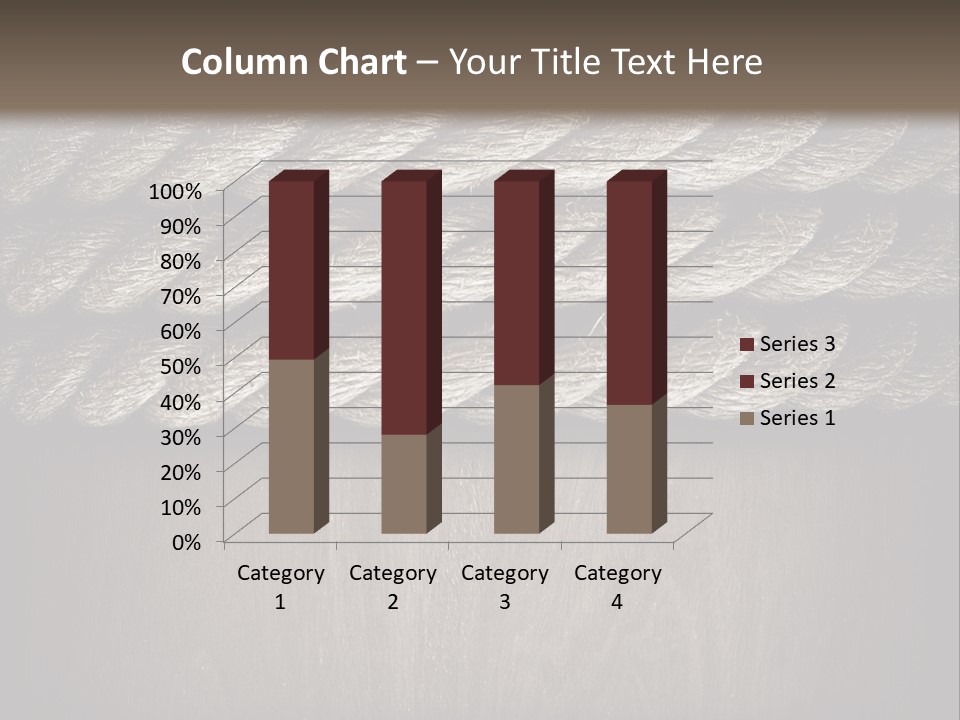 Striped Hemp Backdrop PowerPoint Template
