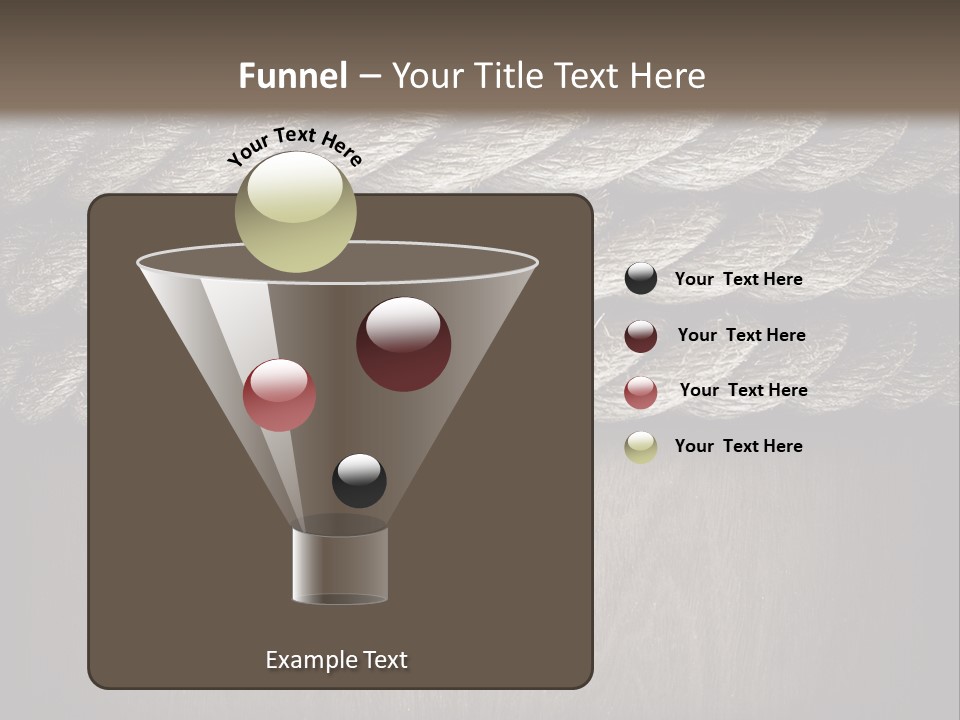 Striped Hemp Backdrop PowerPoint Template