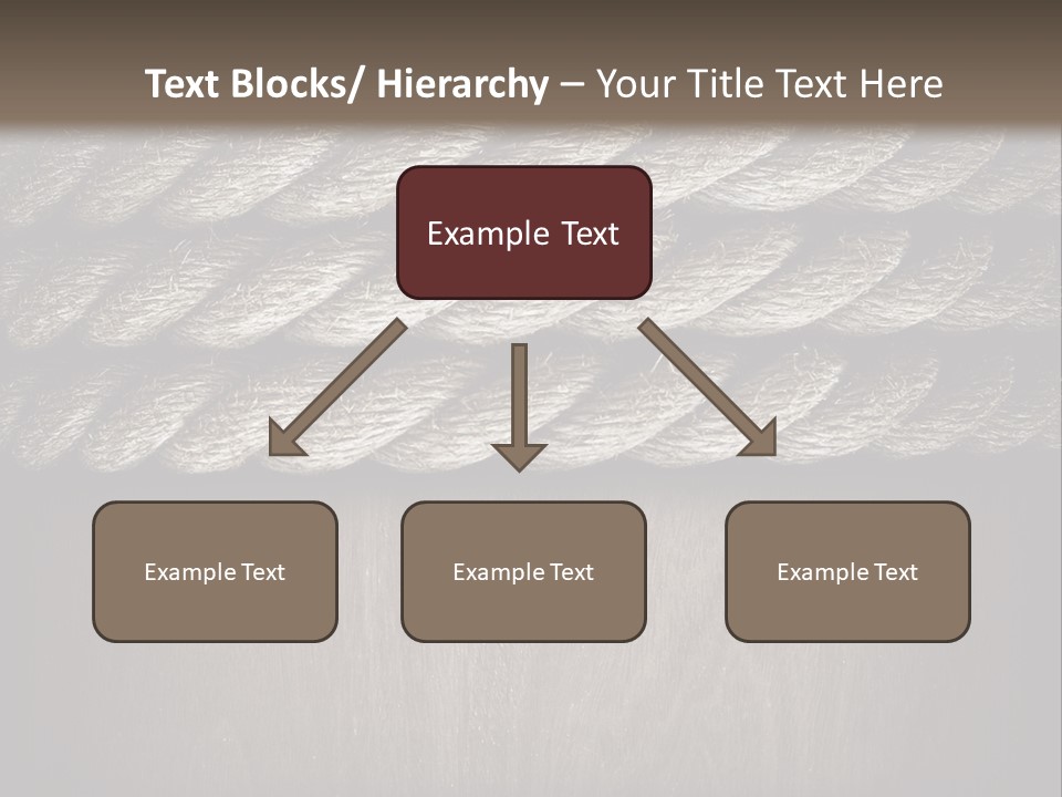 Striped Hemp Backdrop PowerPoint Template