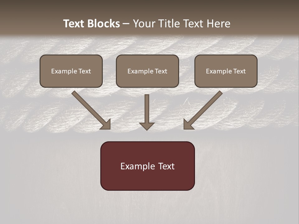 Striped Hemp Backdrop PowerPoint Template