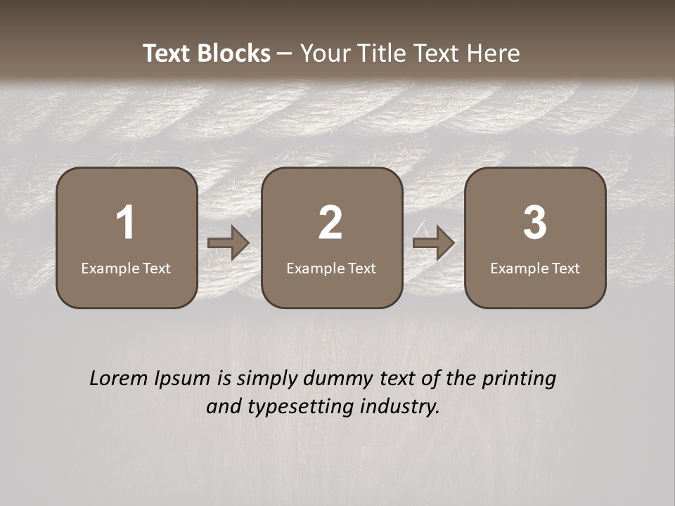 Striped Hemp Backdrop PowerPoint Template