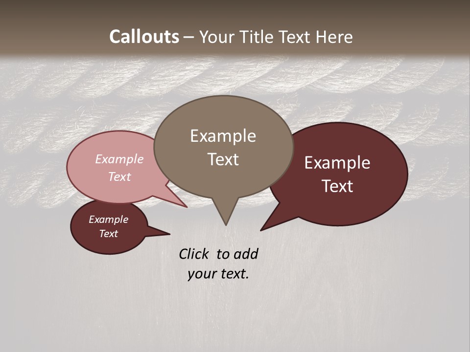 Striped Hemp Backdrop PowerPoint Template