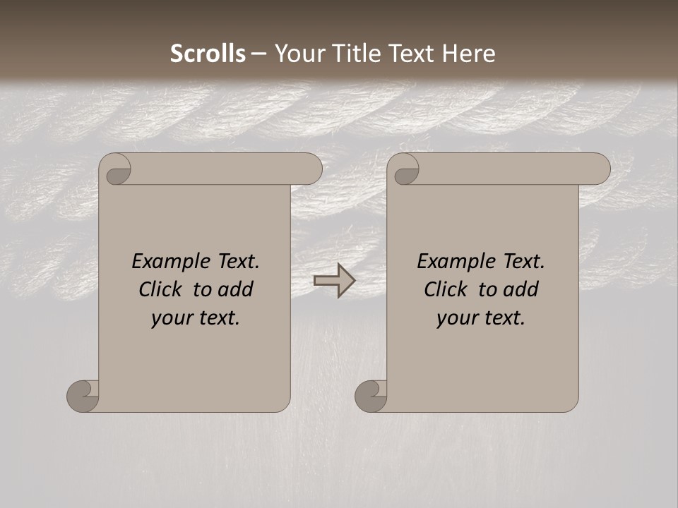 Striped Hemp Backdrop PowerPoint Template