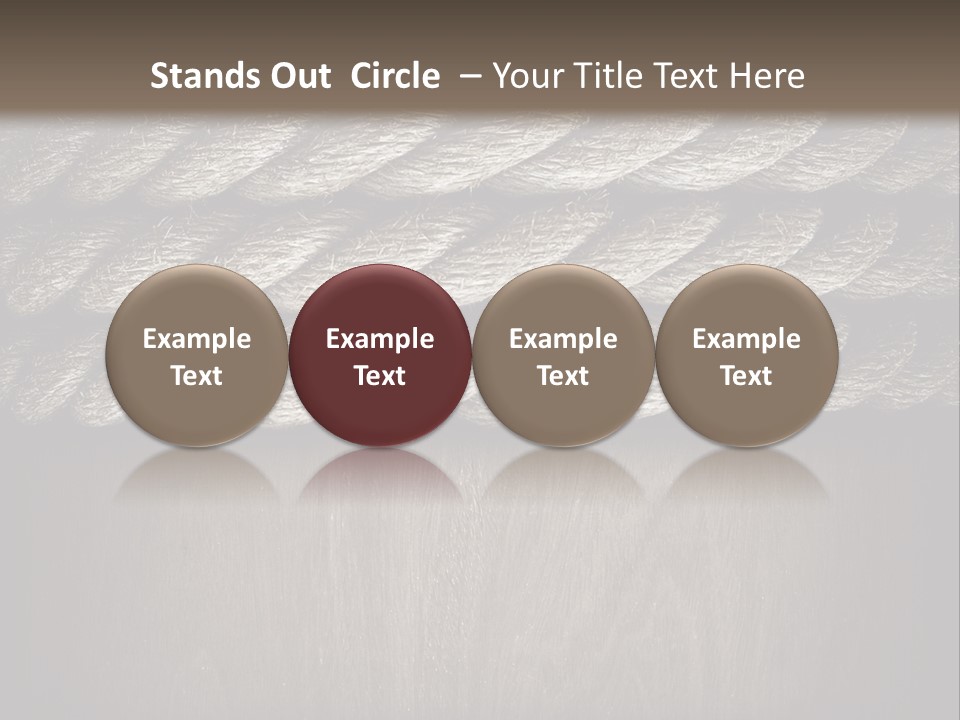 Striped Hemp Backdrop PowerPoint Template