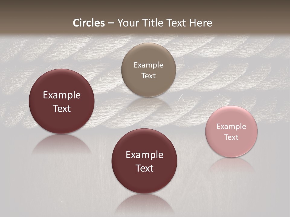 Striped Hemp Backdrop PowerPoint Template