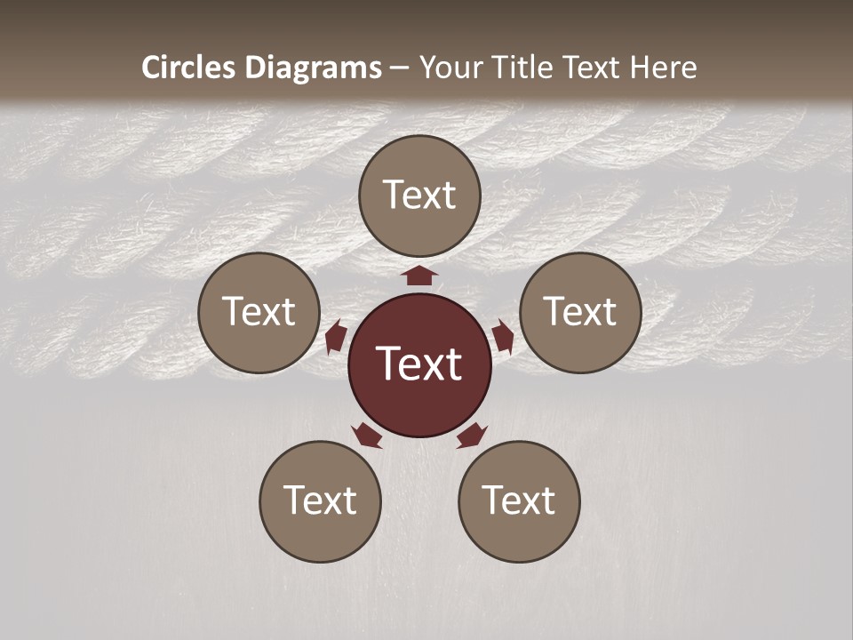 Striped Hemp Backdrop PowerPoint Template