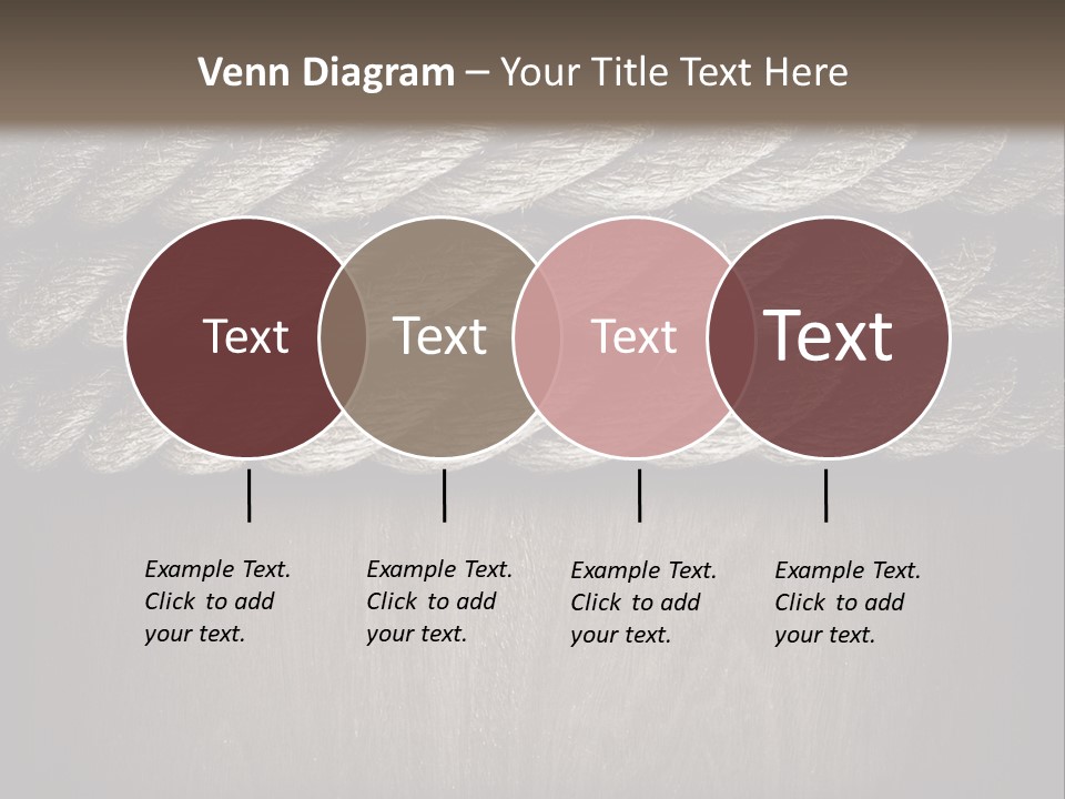 Striped Hemp Backdrop PowerPoint Template