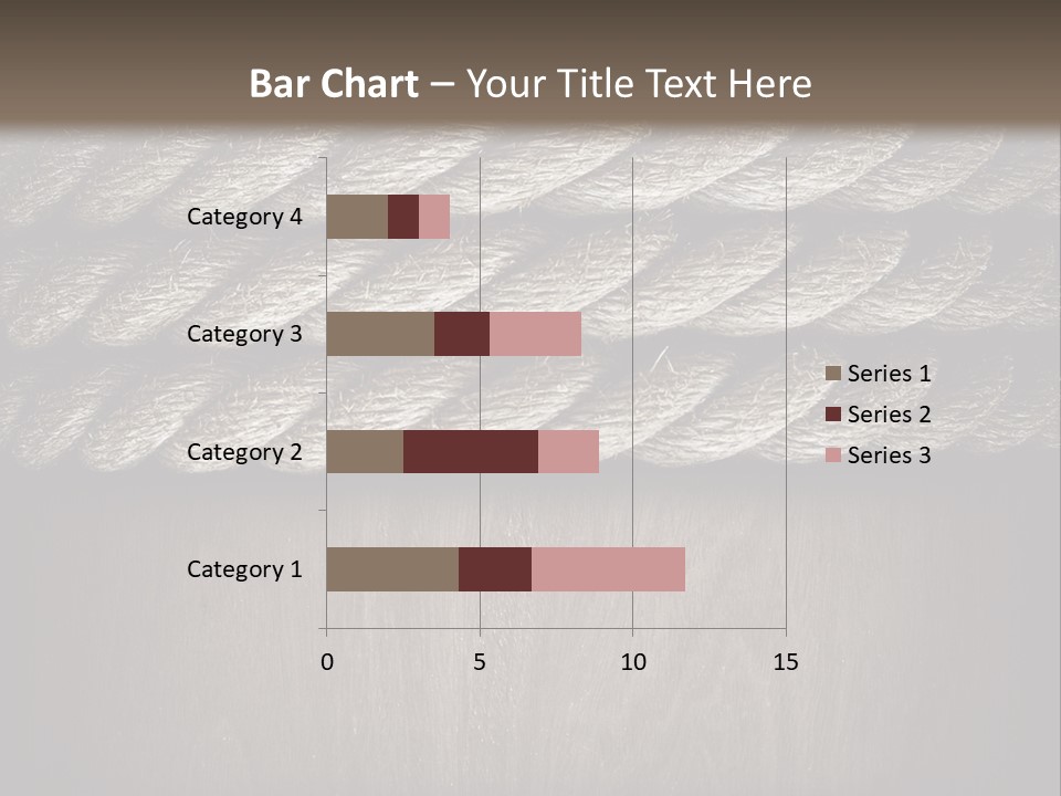 Striped Hemp Backdrop PowerPoint Template