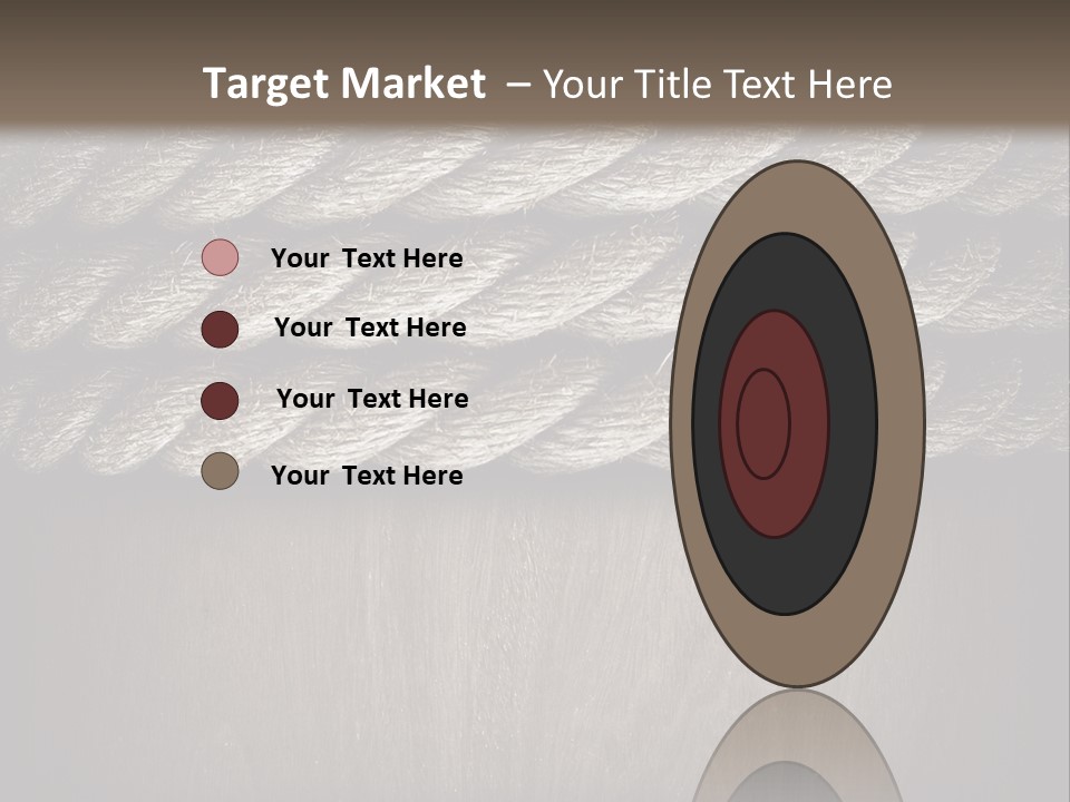 Striped Hemp Backdrop PowerPoint Template