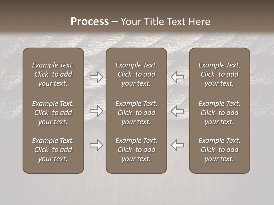 Striped Hemp Backdrop PowerPoint Template