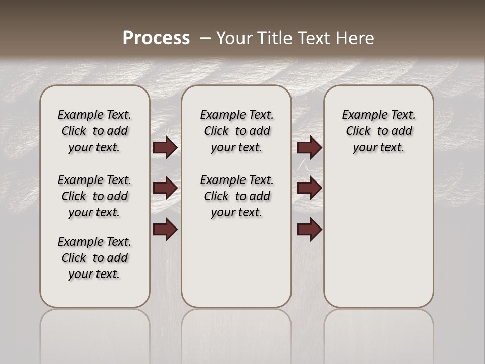Striped Hemp Backdrop PowerPoint Template
