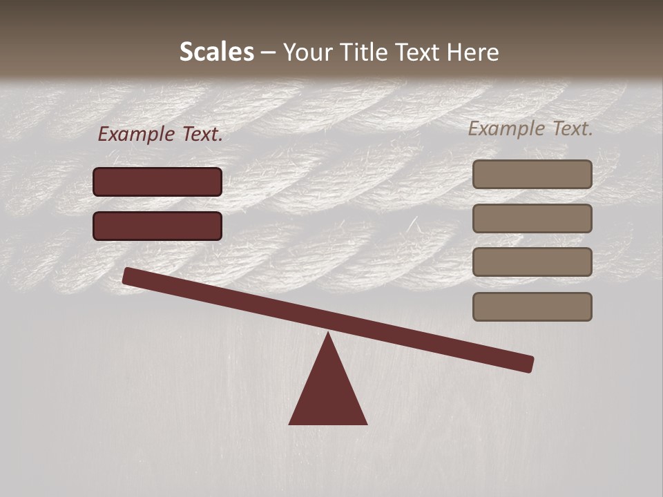 Striped Hemp Backdrop PowerPoint Template