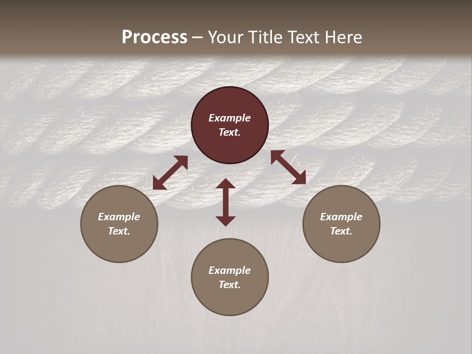 Striped Hemp Backdrop PowerPoint Template