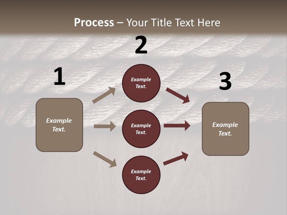 Striped Hemp Backdrop PowerPoint Template