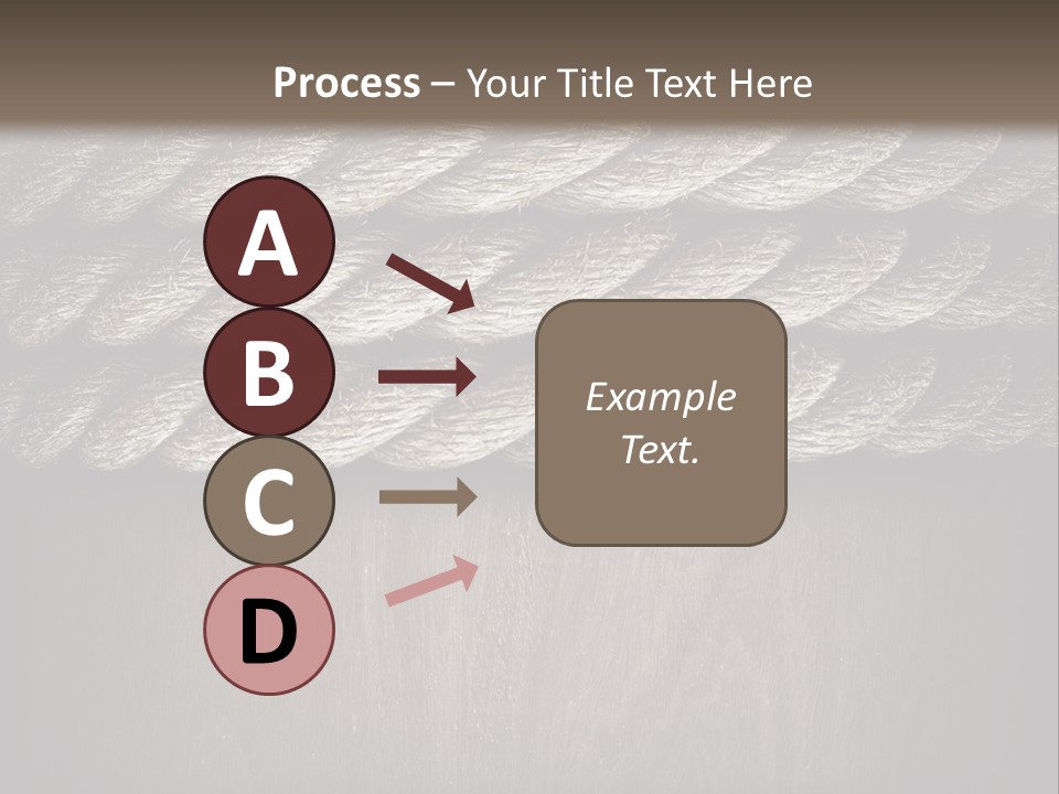 Striped Hemp Backdrop PowerPoint Template