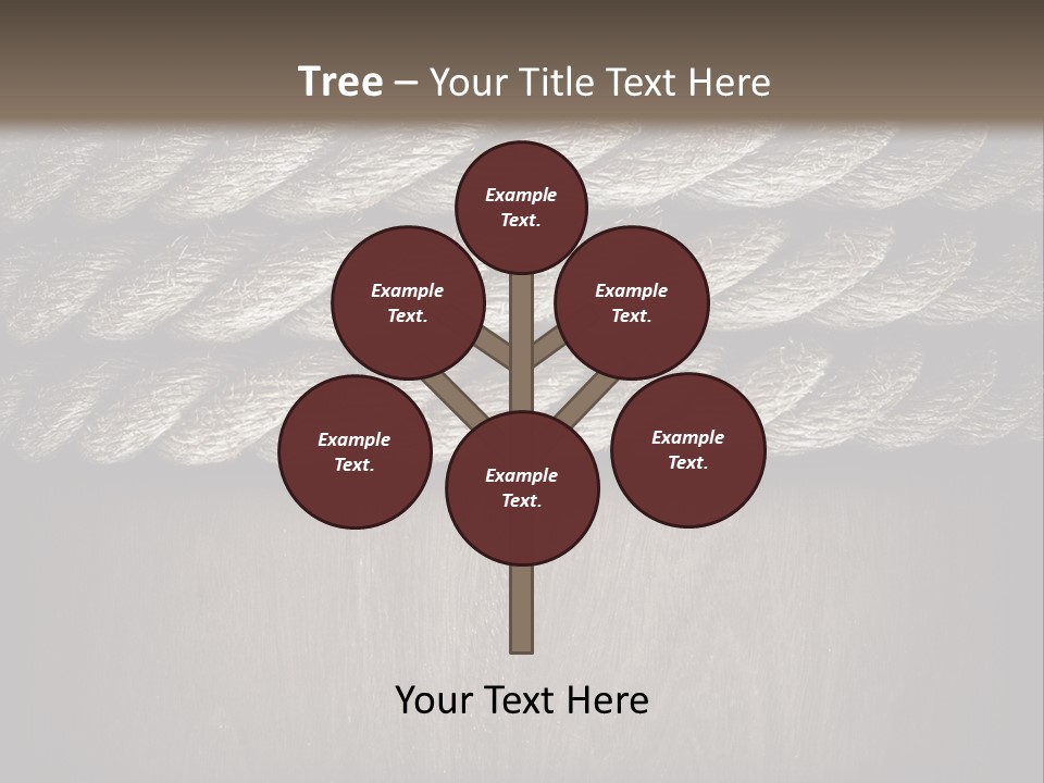 Striped Hemp Backdrop PowerPoint Template