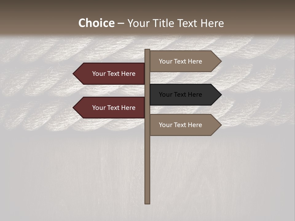 Striped Hemp Backdrop PowerPoint Template