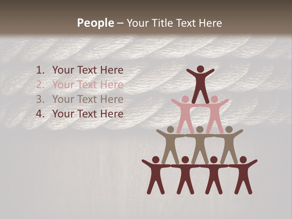 Striped Hemp Backdrop PowerPoint Template