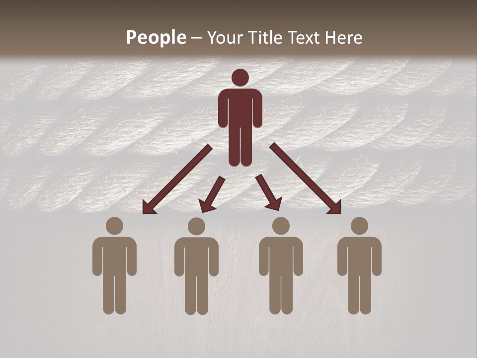 Striped Hemp Backdrop PowerPoint Template