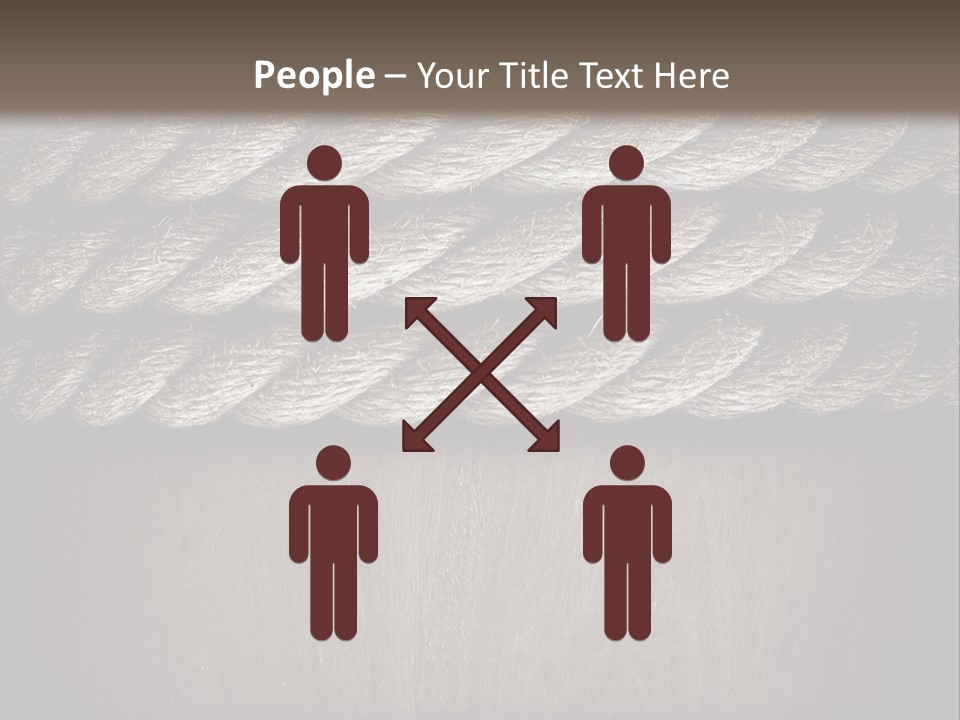 Striped Hemp Backdrop PowerPoint Template