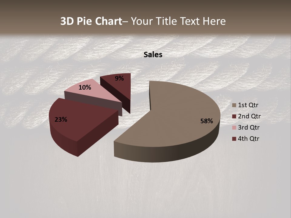 Striped Hemp Backdrop PowerPoint Template