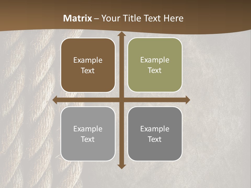 Cloth Cord Old PowerPoint Template