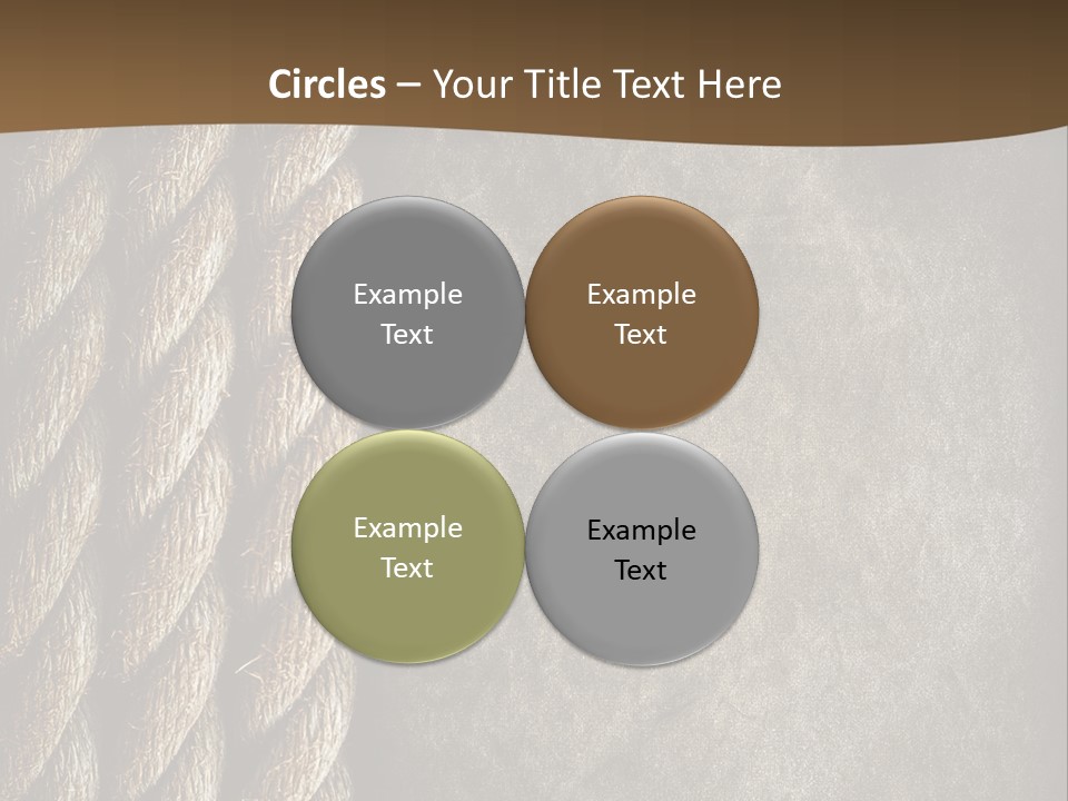 Cloth Cord Old PowerPoint Template