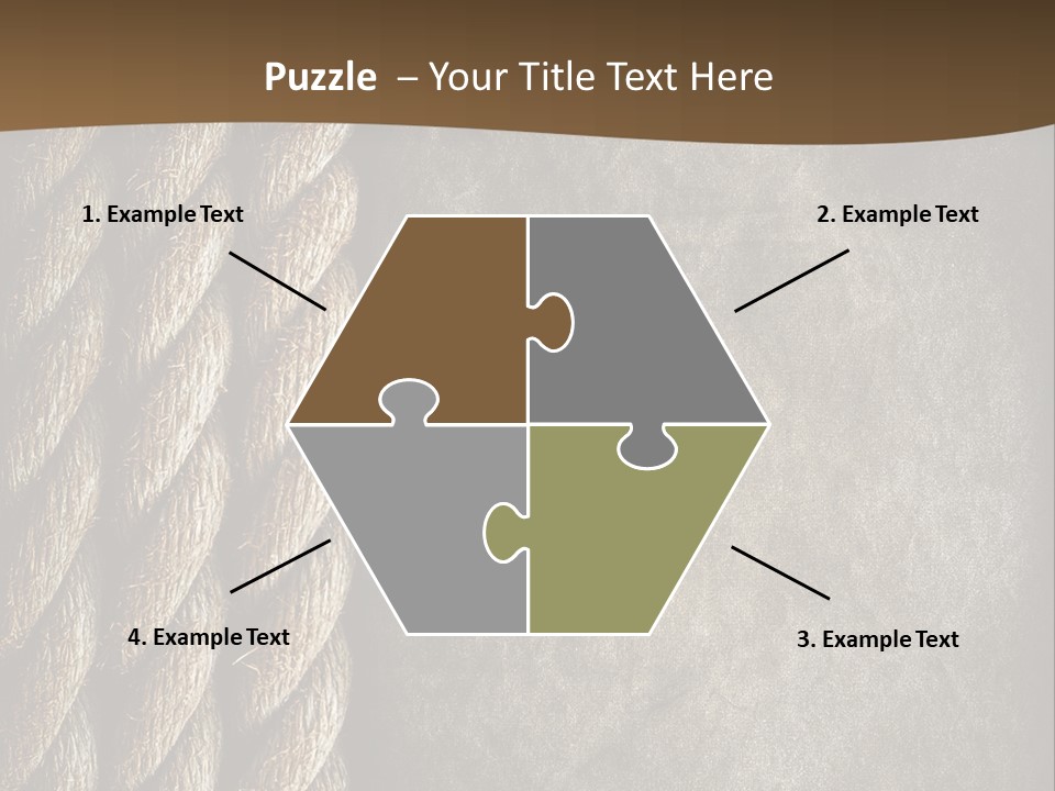 Cloth Cord Old PowerPoint Template