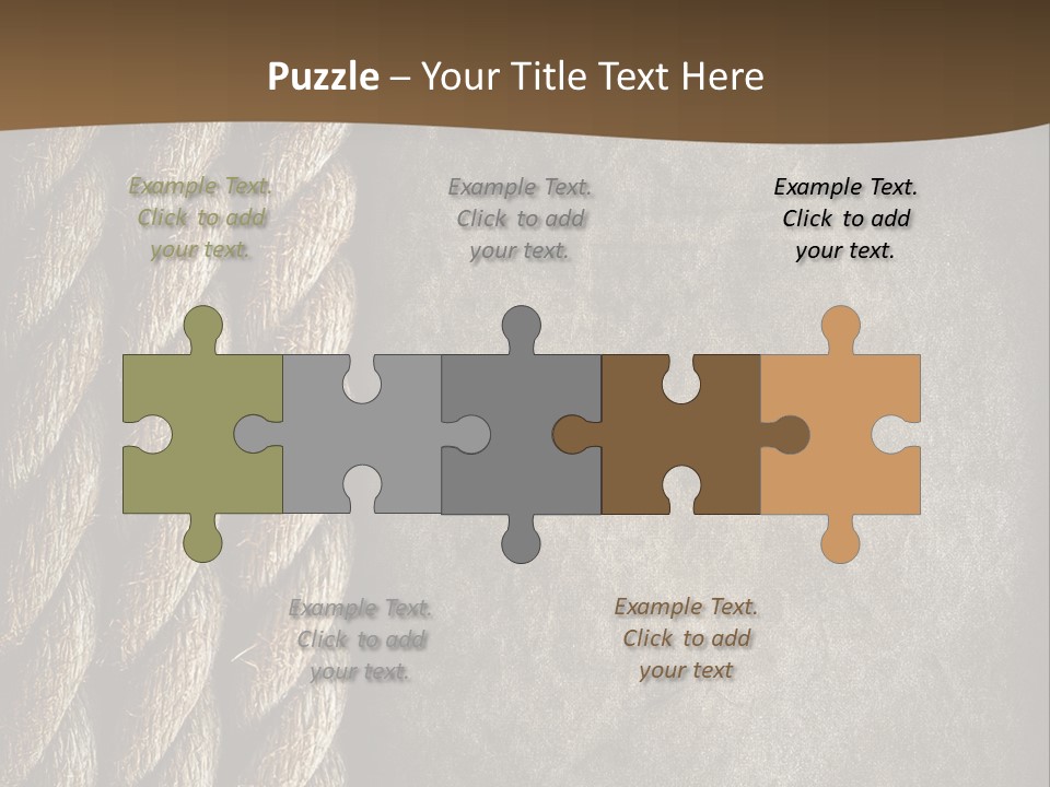 Cloth Cord Old PowerPoint Template