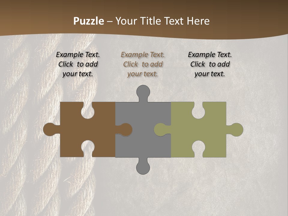 Cloth Cord Old PowerPoint Template