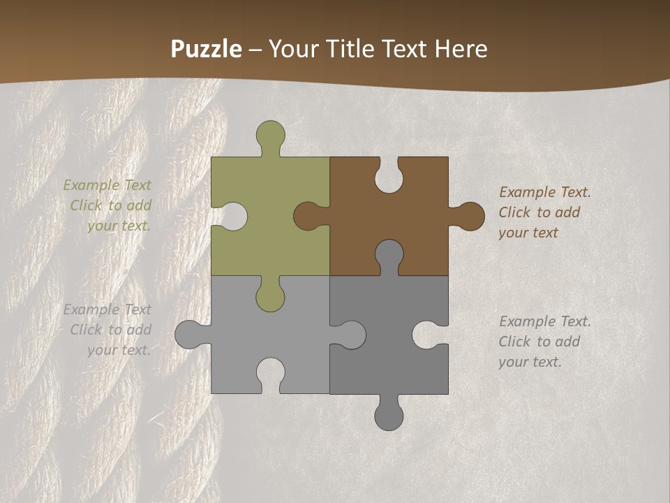 Cloth Cord Old PowerPoint Template