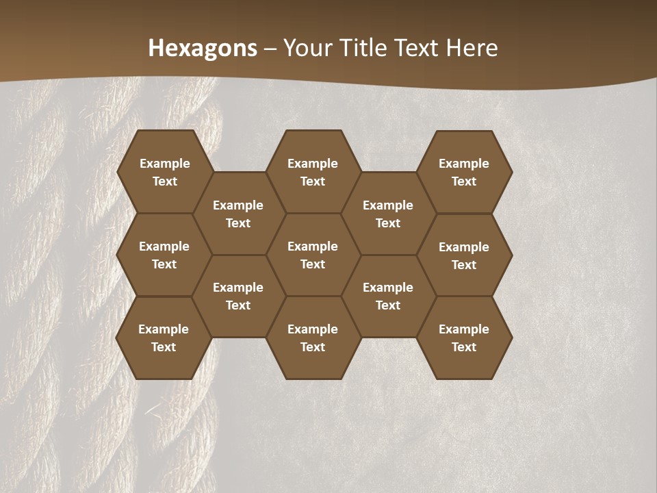 Cloth Cord Old PowerPoint Template