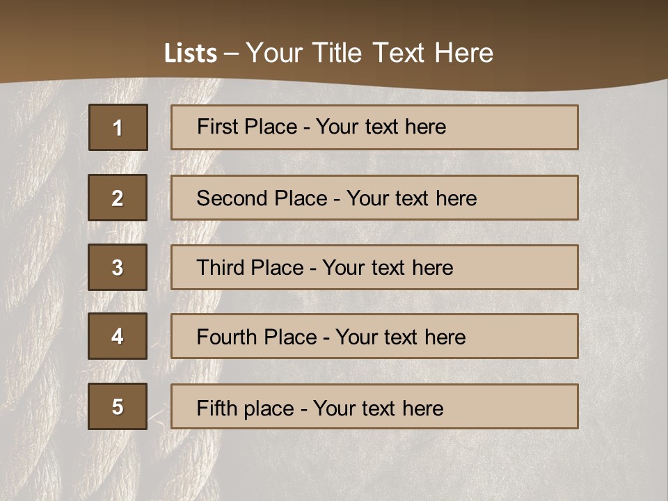Cloth Cord Old PowerPoint Template