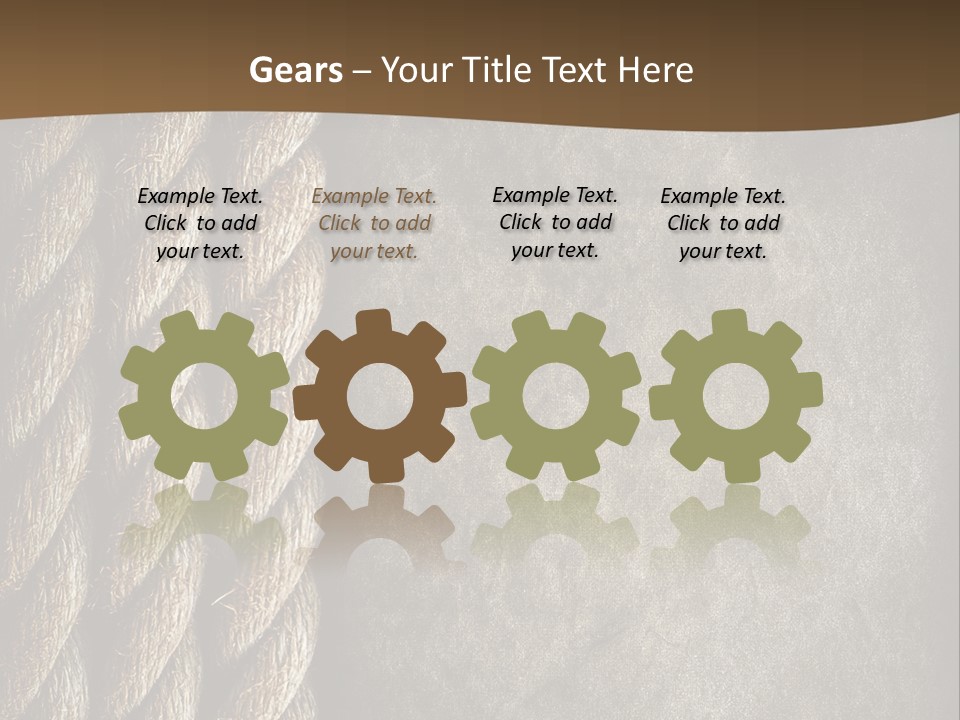 Cloth Cord Old PowerPoint Template