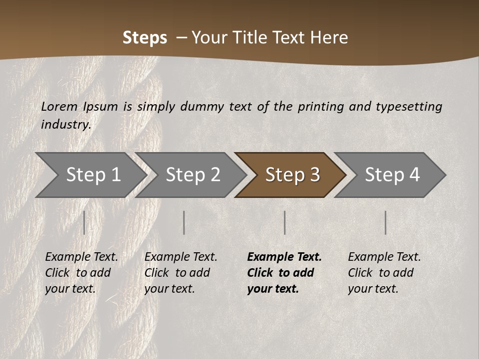 Cloth Cord Old PowerPoint Template
