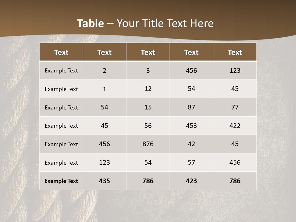 Cloth Cord Old PowerPoint Template