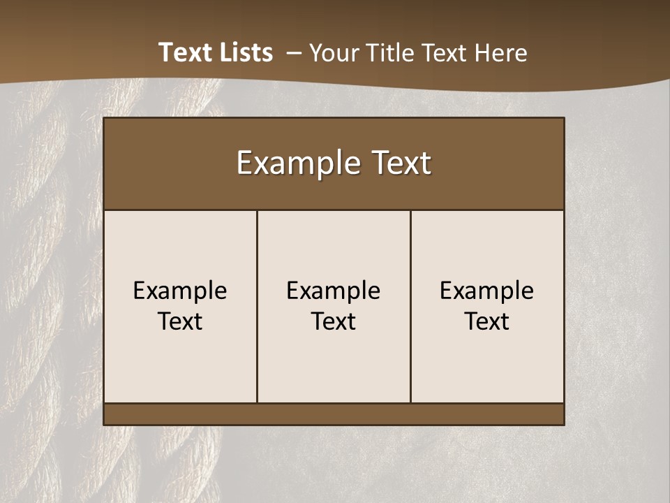 Cloth Cord Old PowerPoint Template