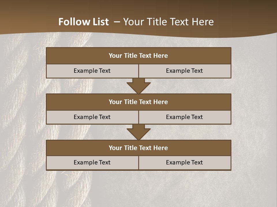 Cloth Cord Old PowerPoint Template