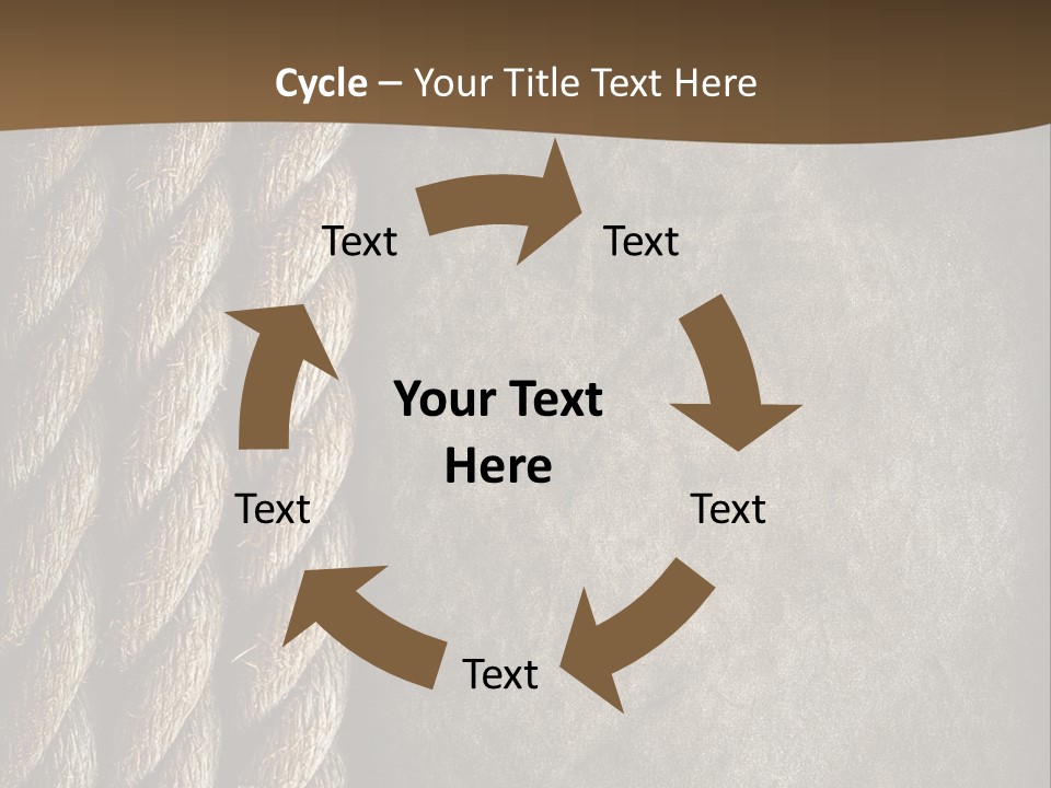 Cloth Cord Old PowerPoint Template