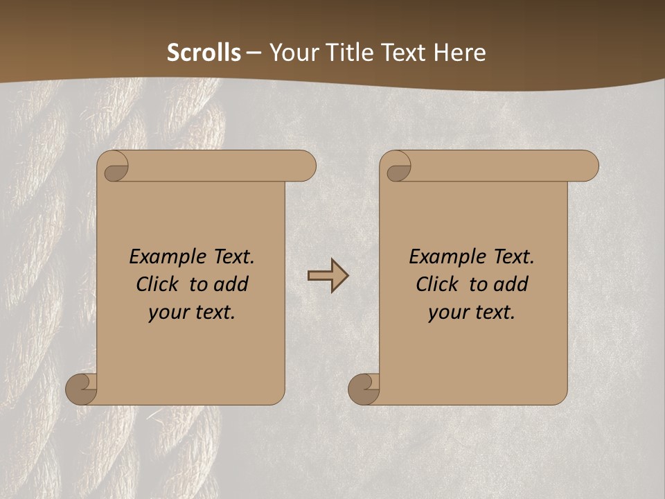 Cloth Cord Old PowerPoint Template