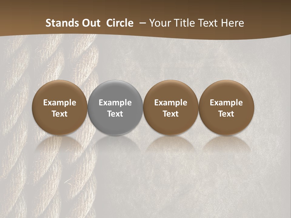 Cloth Cord Old PowerPoint Template